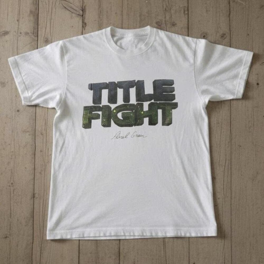 White And Green Title Fight Band Tee 2